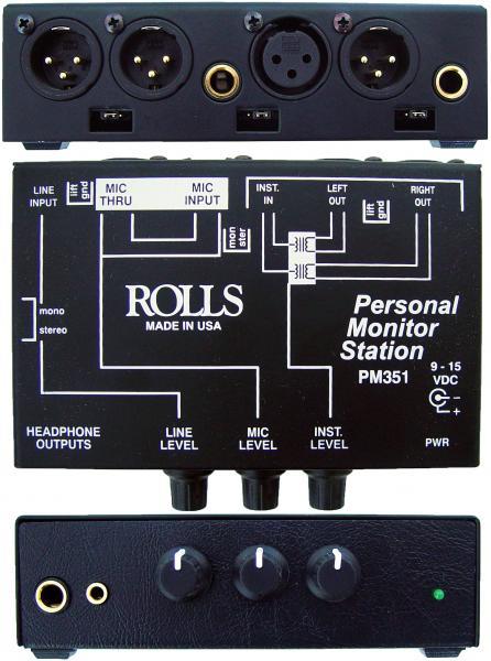 ROLLS PM351 Personal Monitor System