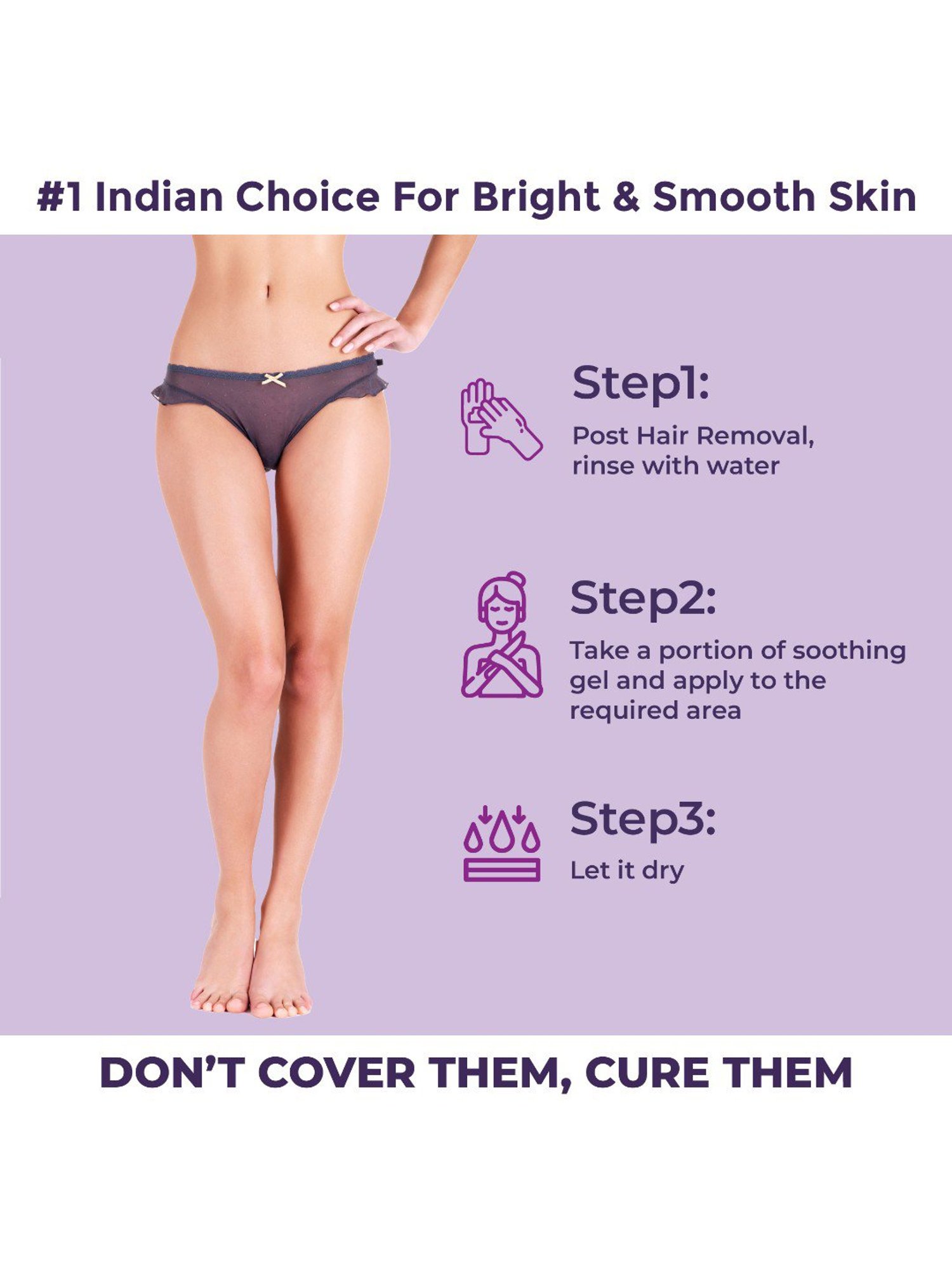 Sanfe Post Hair Removal Soothing Gel - 50 gm