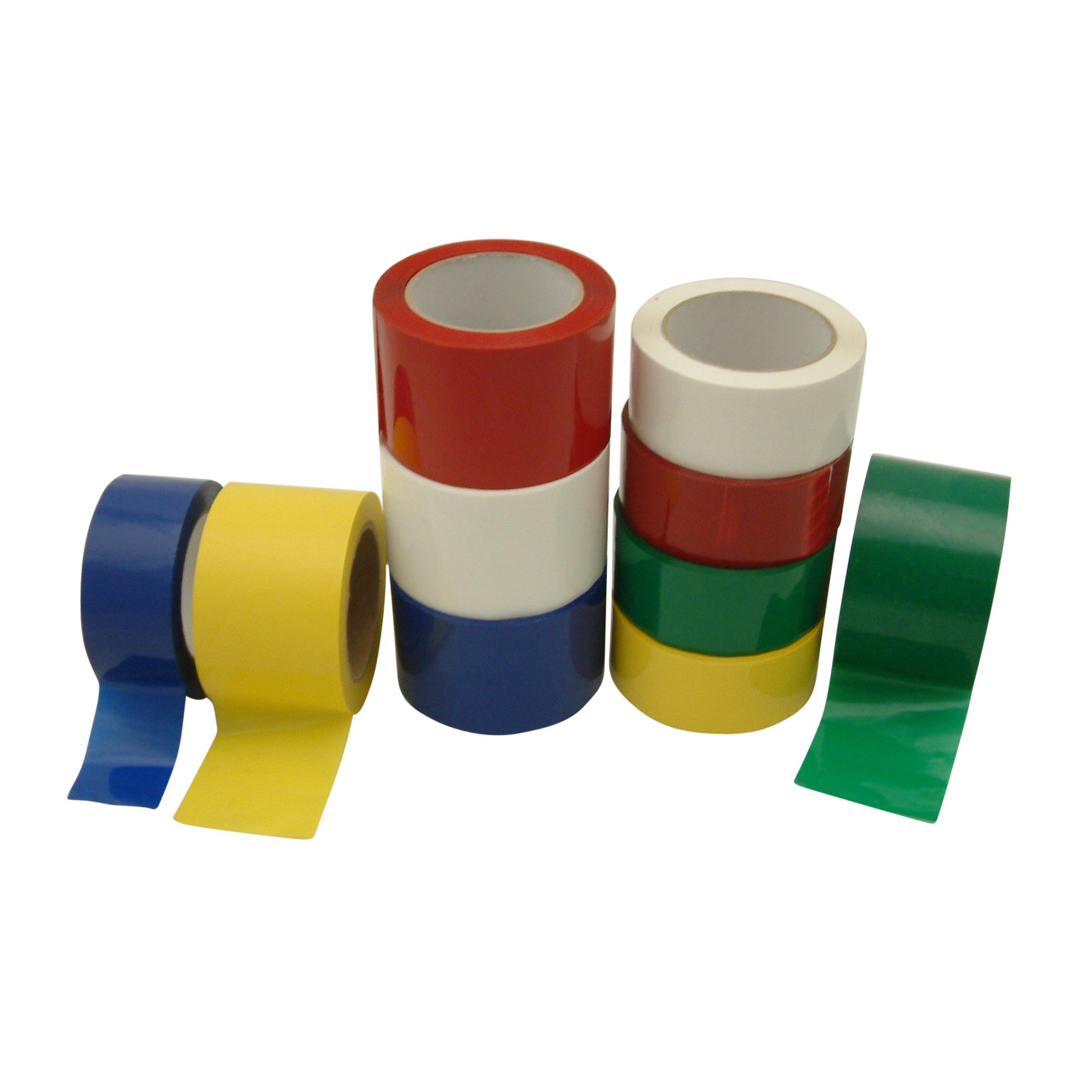 JVCC OPP-26C Premium Grade Colored Packaging Tape: 3 in. (72mm actual) x 72 yds. (Yellow)