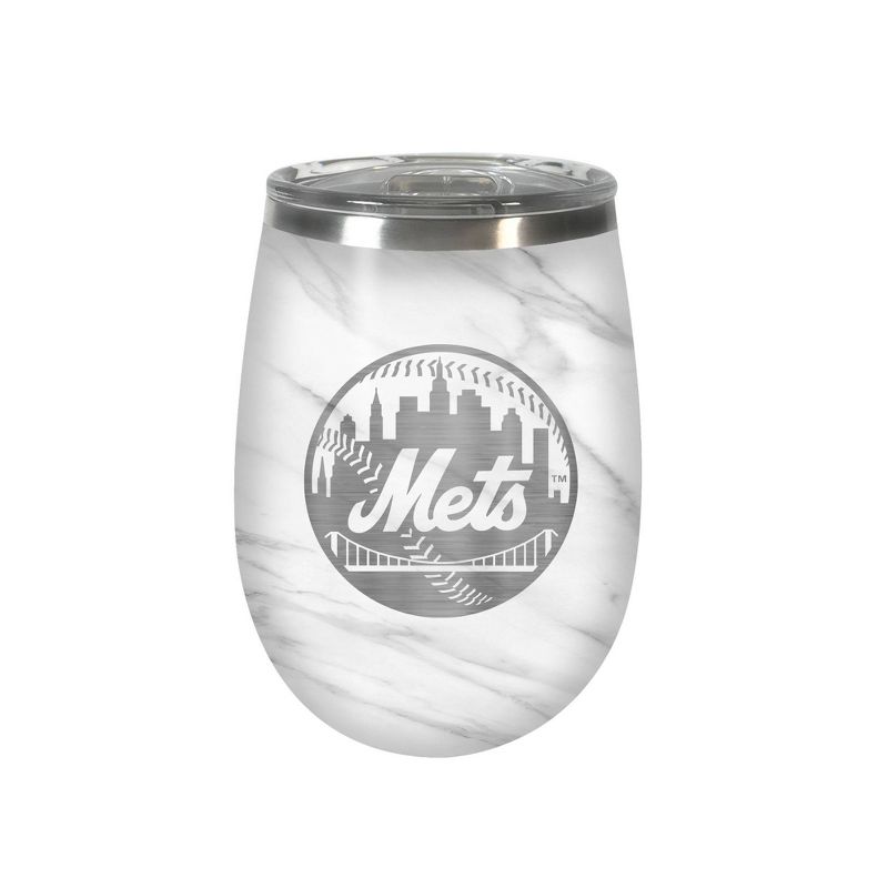 MLB New York Mets 10oz Marble Wine Tumbler