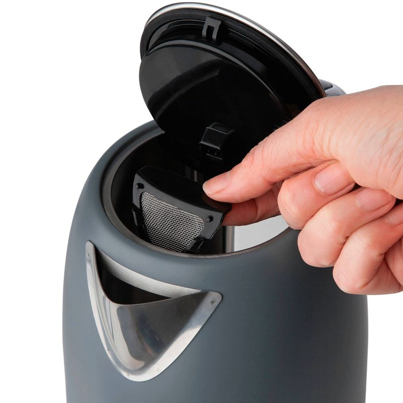 Haden Perth 1.7L Stainless Steel Electric Kettle - Gray