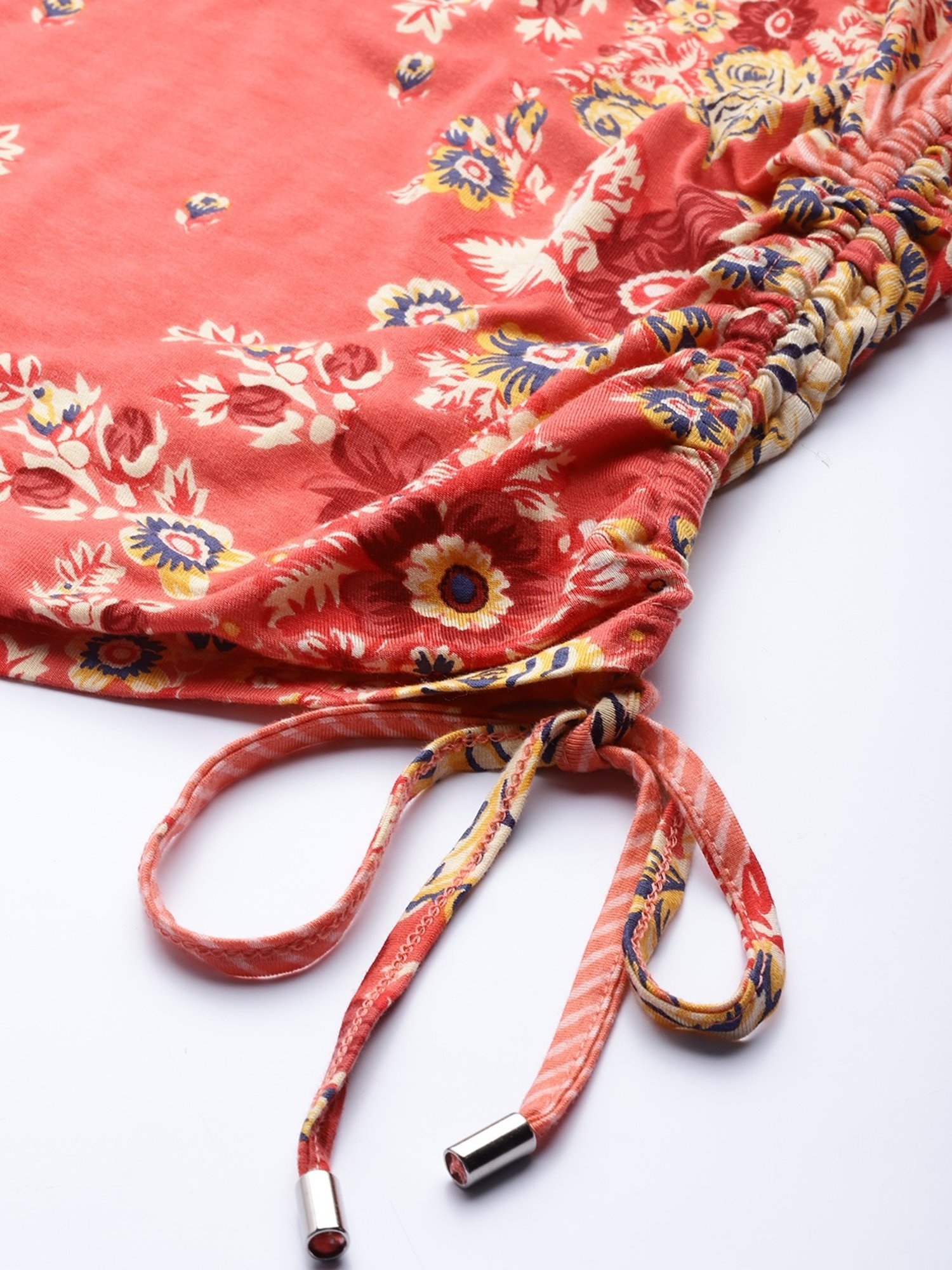 Label Ritu Kumar Pink Floral Crop Top