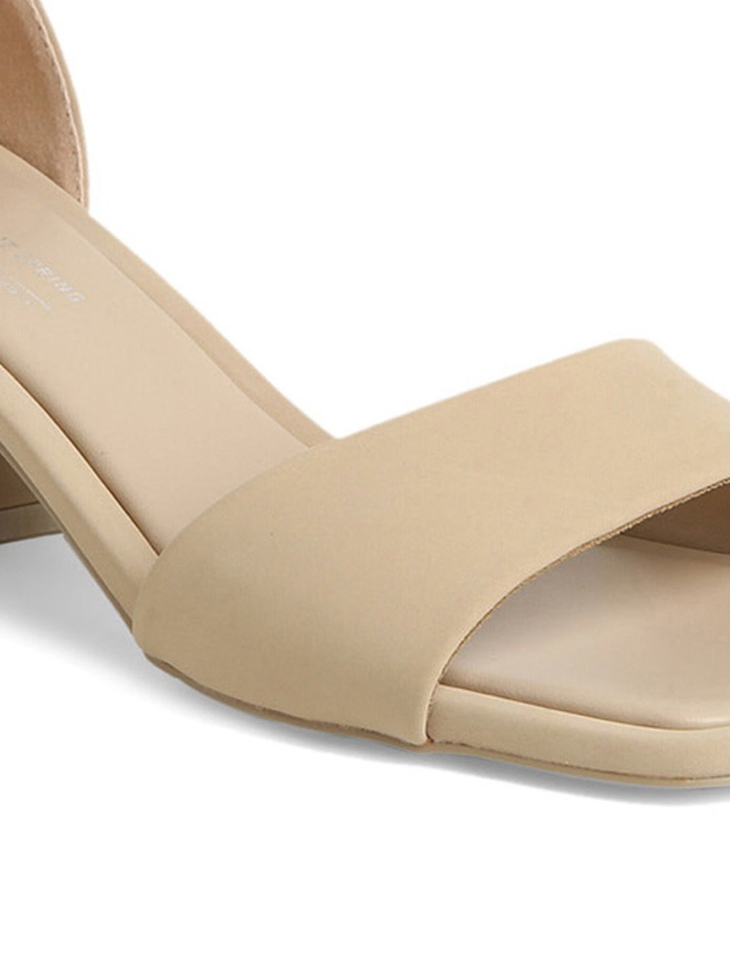 Call It Spring Women's Beige Ankle Strap Sandals