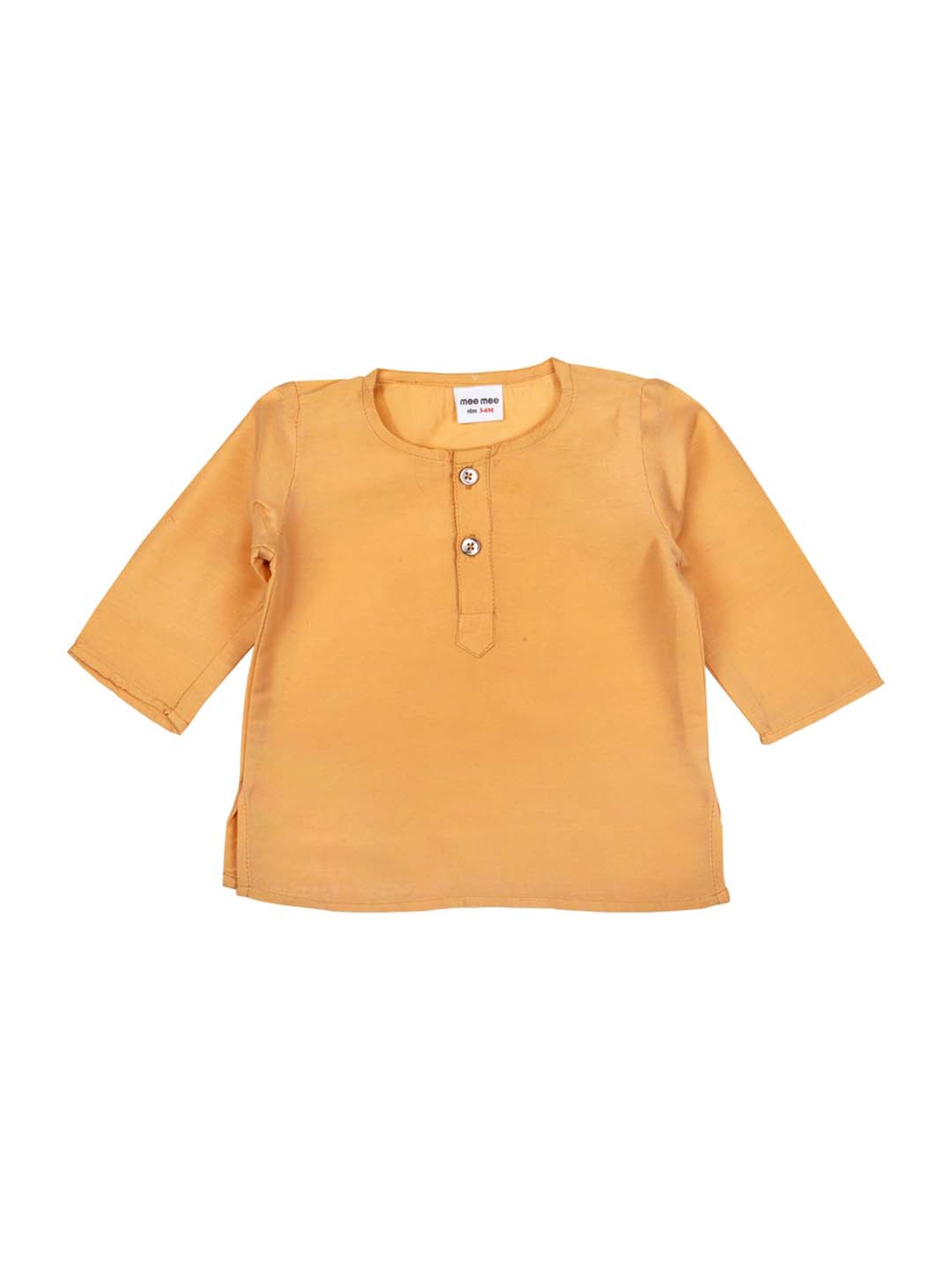 Mee Mee Kids Beige Printed Kurta Set