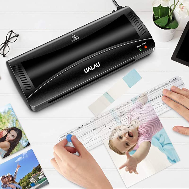 Laminator Machine 4 in 1 Thermal Laminator with 20 Laminating Pouches Paper Trimmer Corner Rounder for HomeOfficeSchool Use Laminates Up to 9 Inches