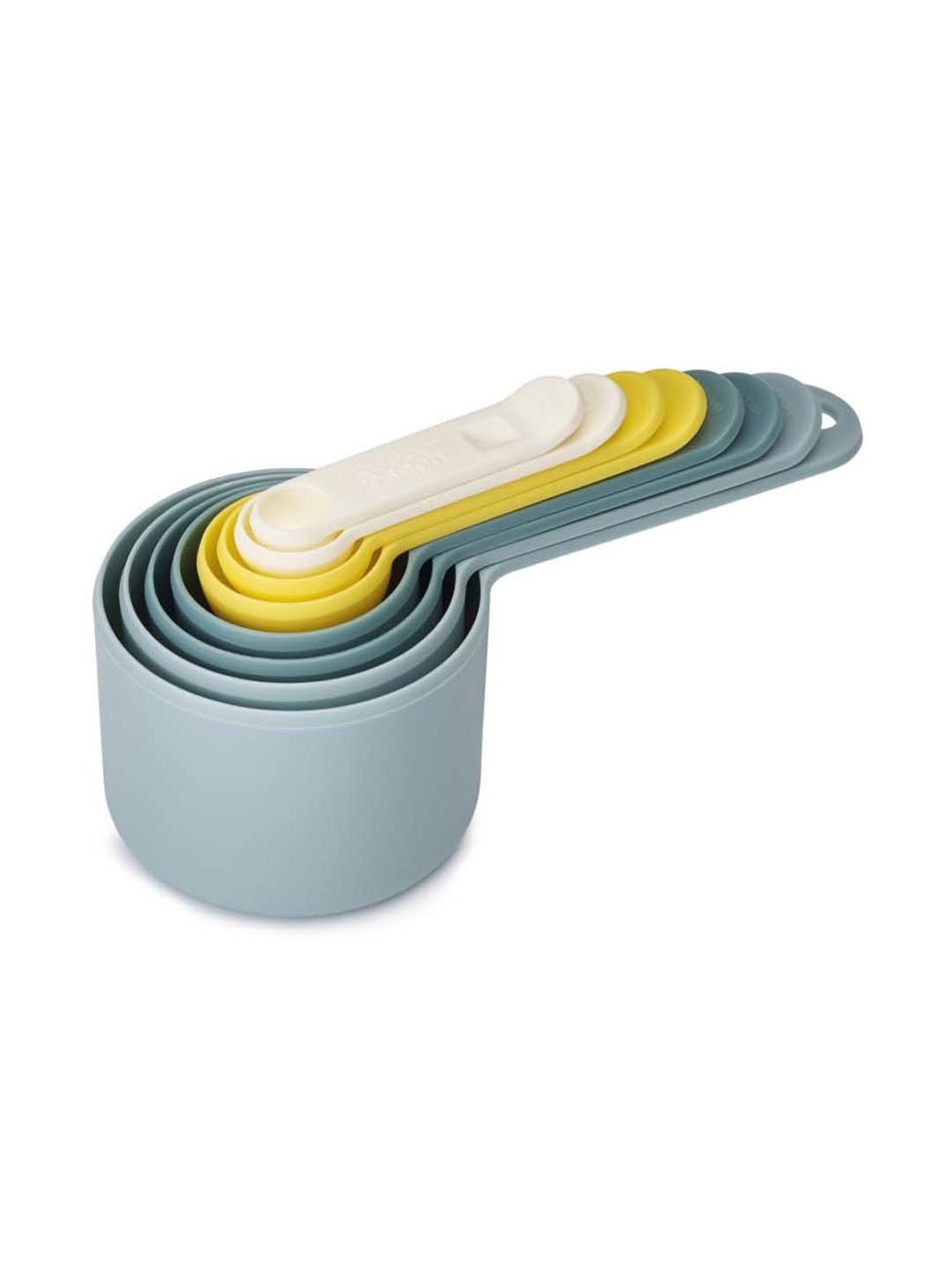 Joseph Joseph Teal Blue & Yellow Plastic Measuring Spoon - Set of 8