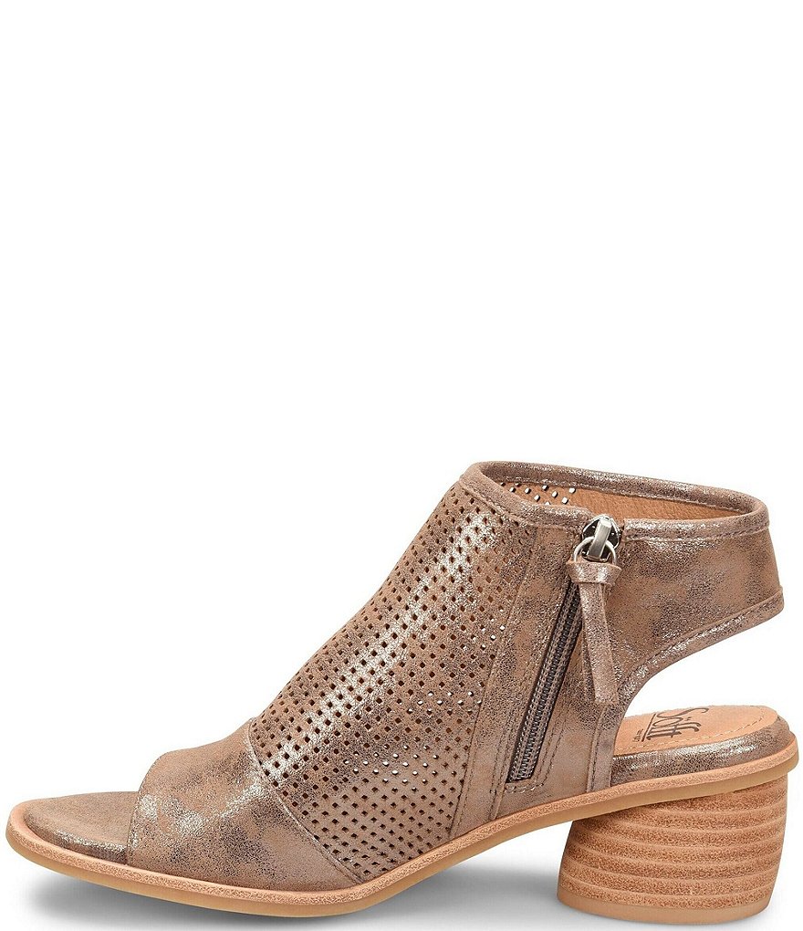 Sofft Coraline Metallic Suede Sandals