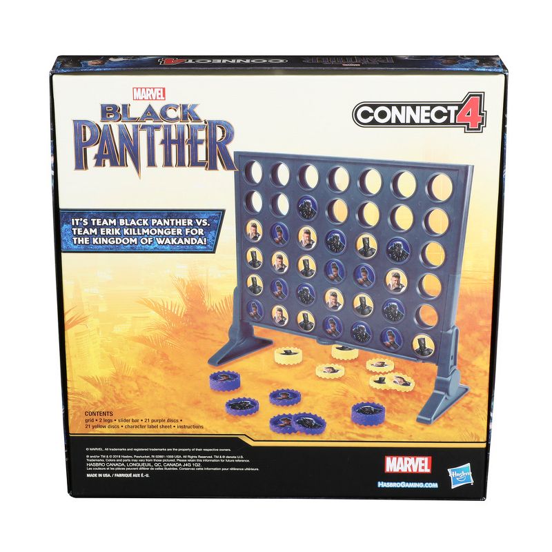 Connect 4 Game: Black Panther Edition