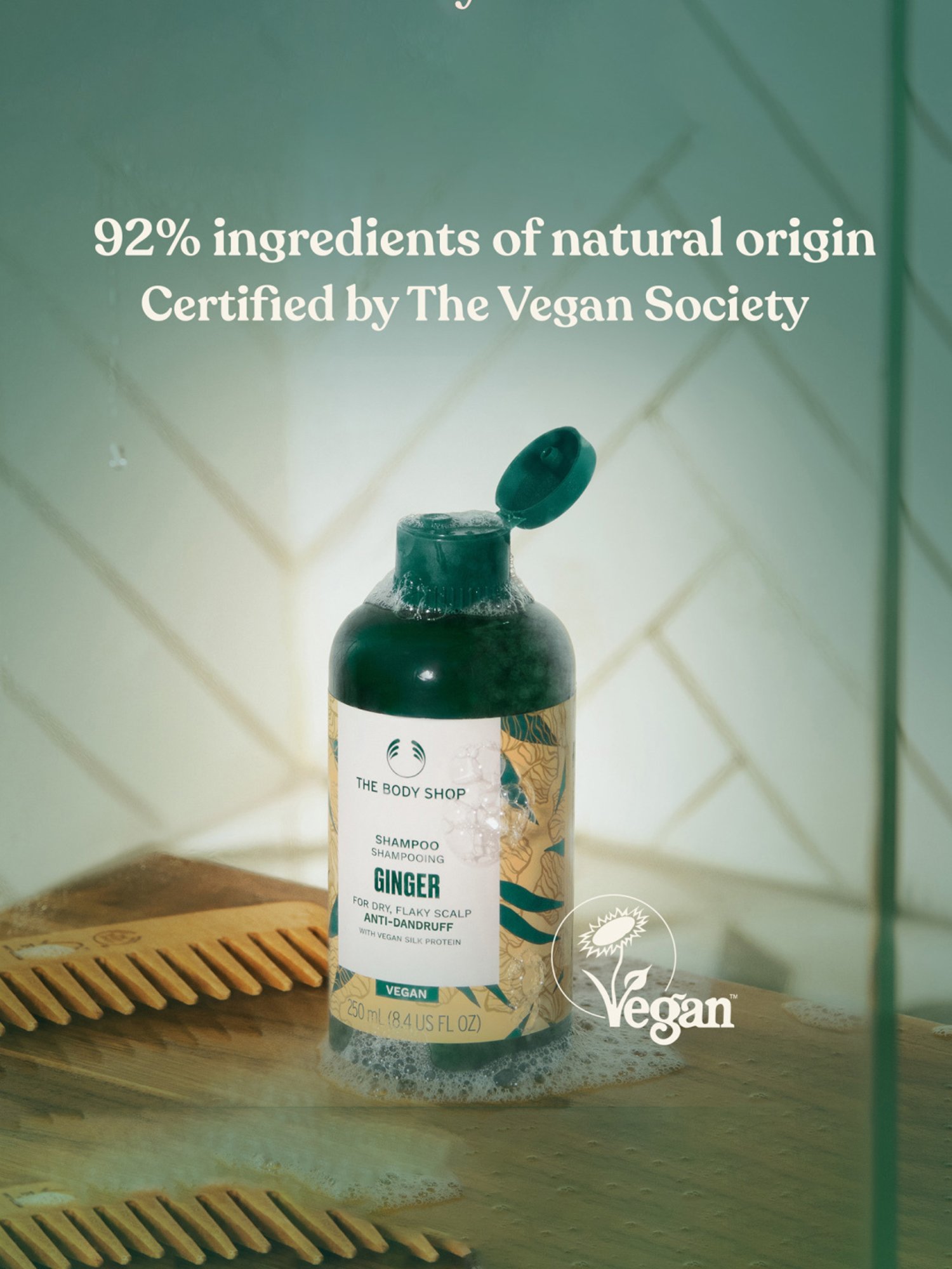 The Body Shop Vegan Ginger Shampoo for Dry & Flaky Scalp - 250 ml