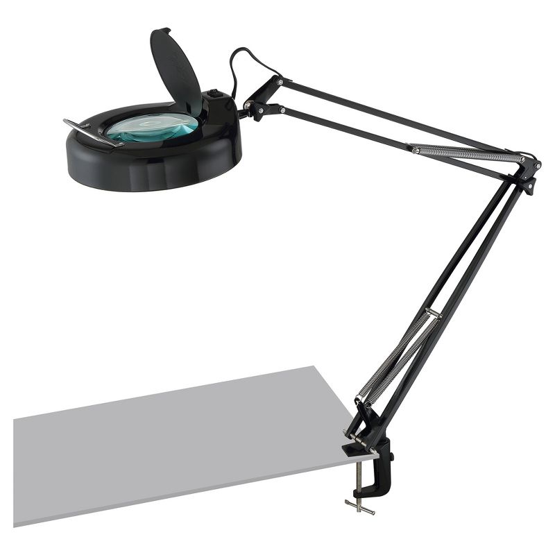 Magnify Lite Desk Lamp Black (Includes LED Light Bulb) - Lite Source