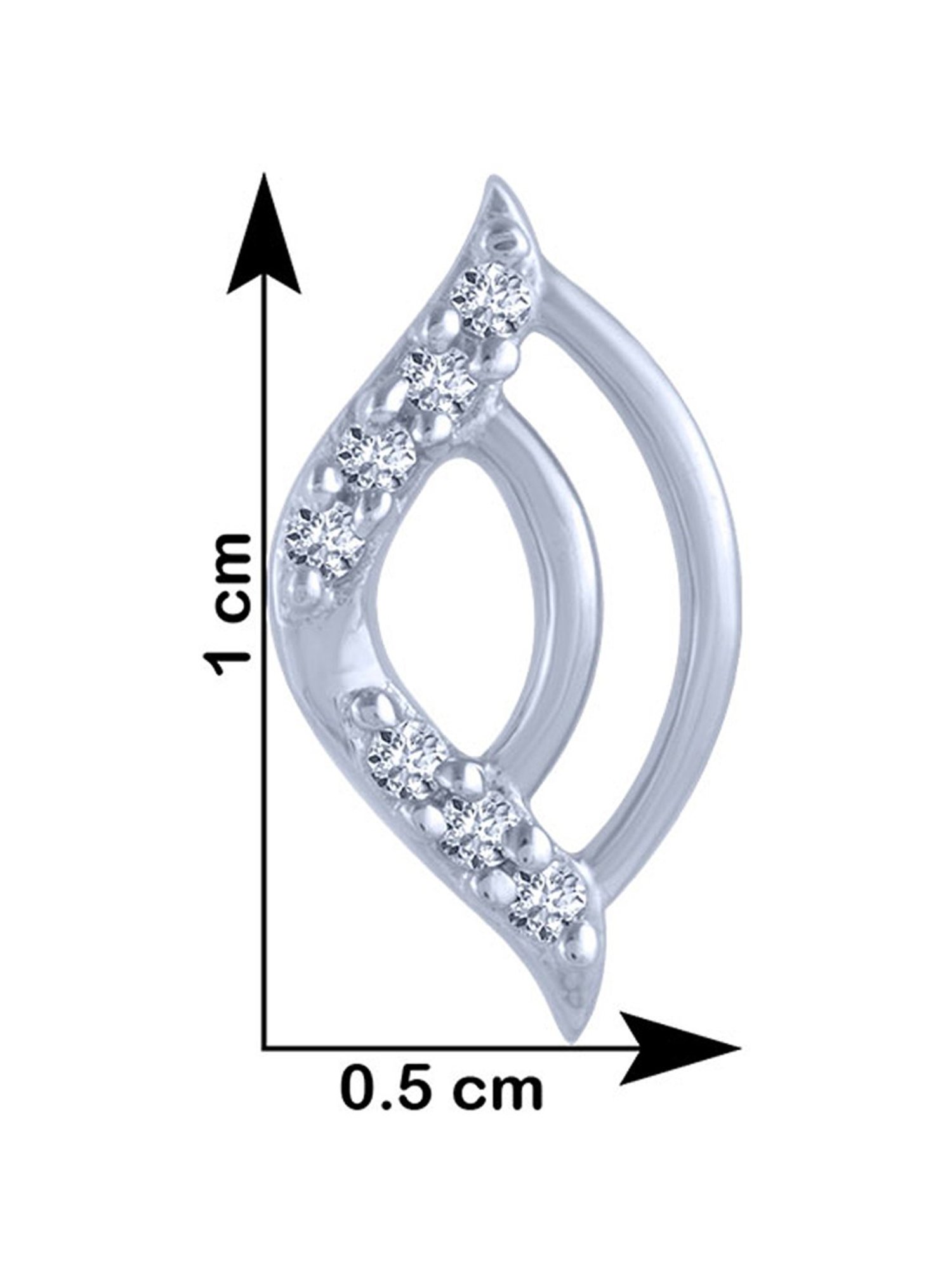 P.C. Chandra Jewellers 18 kt Gold & Diamond Earrings