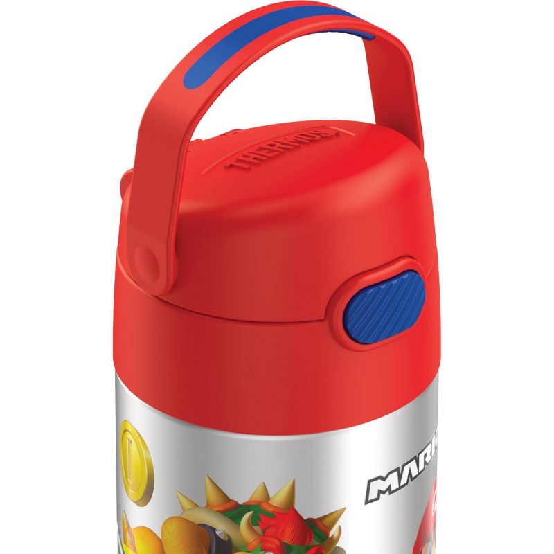 Thermos Mario Kart 12oz FUNtainer Water Bottle with Bail Handle - Red