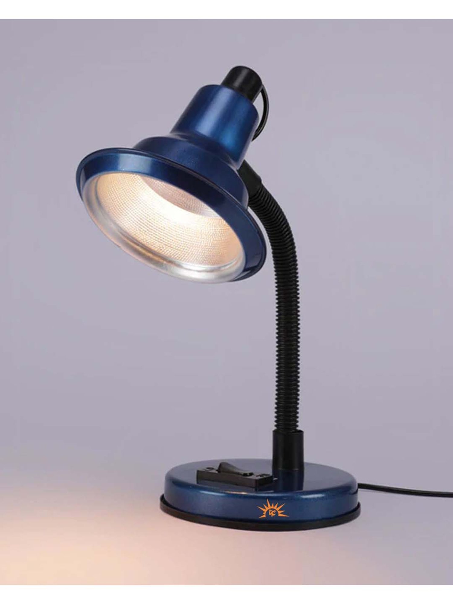 DecorativeRay Blue Iron Study Table Lamp - Set of 1