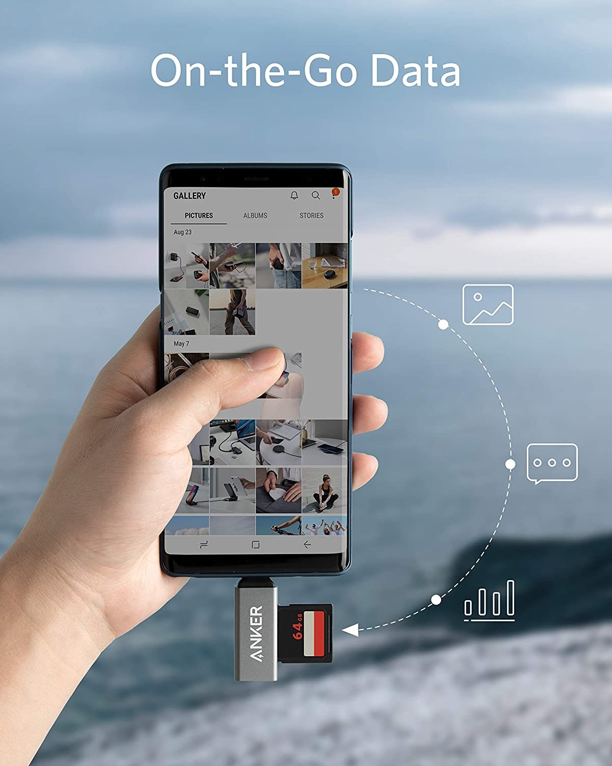 TOPRAM micro TF microSD microSDHC microSDXC to SD Adapter support Samsung Kingston SanDisk up to 128GB Capacity