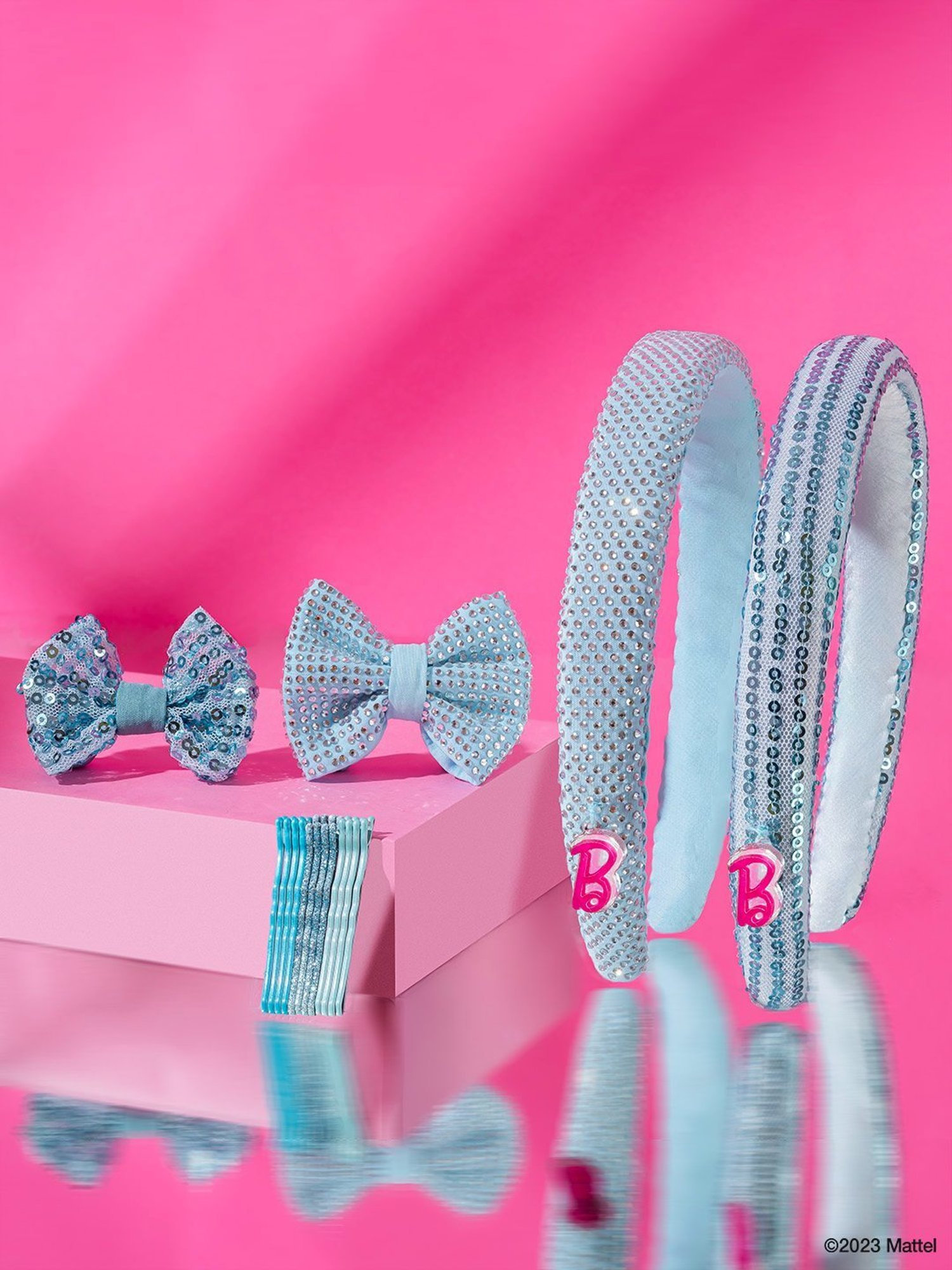 Hair Drama Company Barbie Glam Blue Embellished Hair Band Gift Set