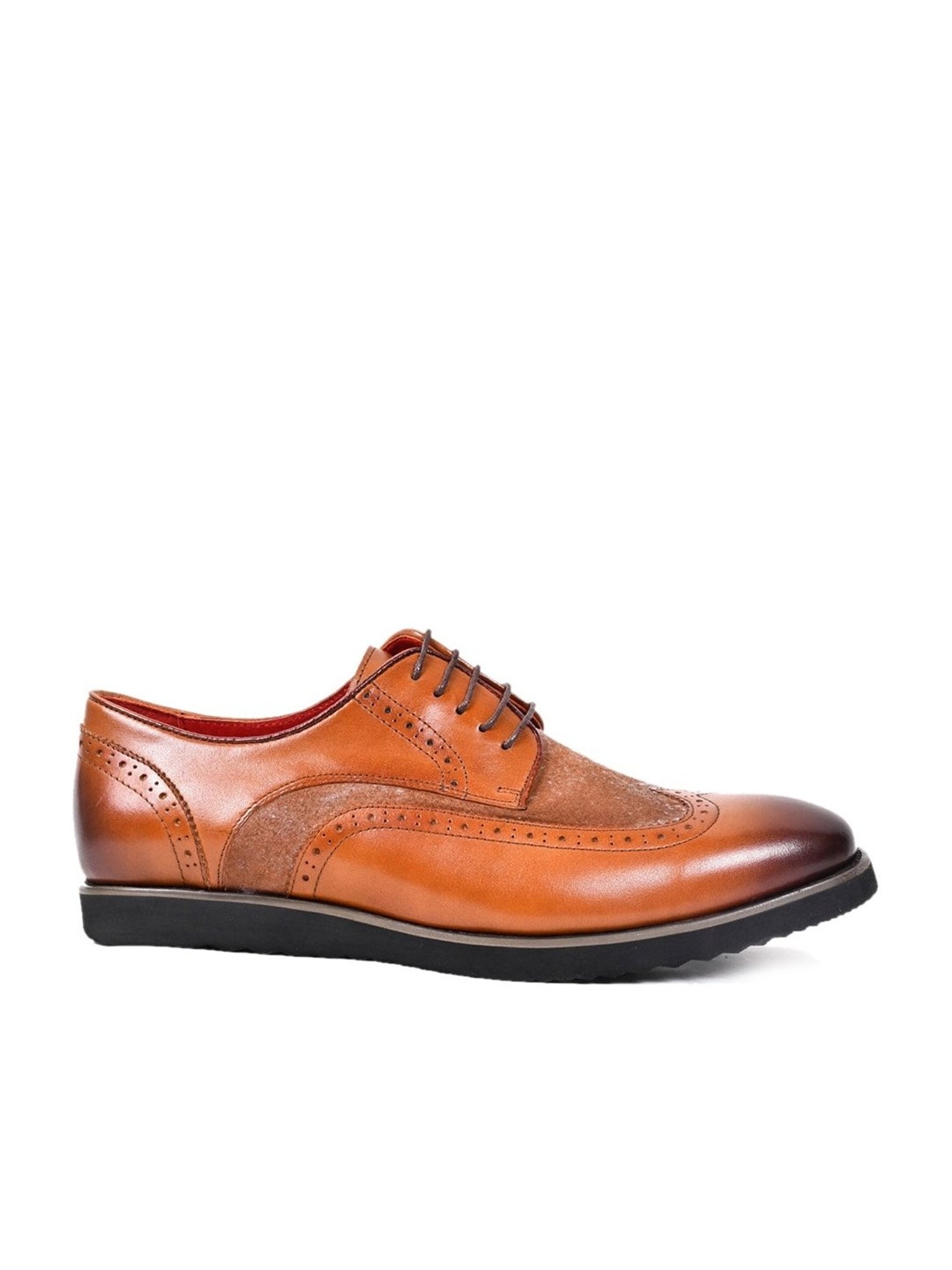 Cobblerz Men's Tan Derby Shoes