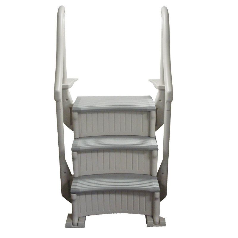 Confer CCXIG Gray Inground Swimming Pool Grand Entry Curve Steps Stairs + Mat