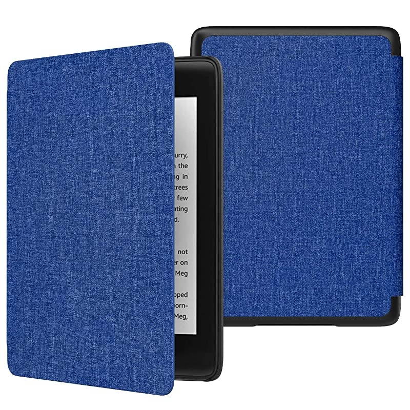 Case Fits Kindle Paperwhite (10th Generation, 2018 Release), Thinnest Lightest Smart Shell Cover with Auto Wake/Sleep for  Kindle Paperwhite 2018 E-Reader - Denim Indigo