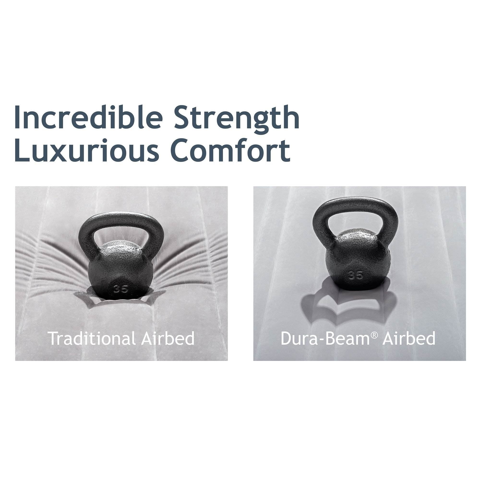 Intex 67765EP Dura Beam Plus Series 13" Mid Rise Airbed with Built In Electric Pump, Twin, Gray