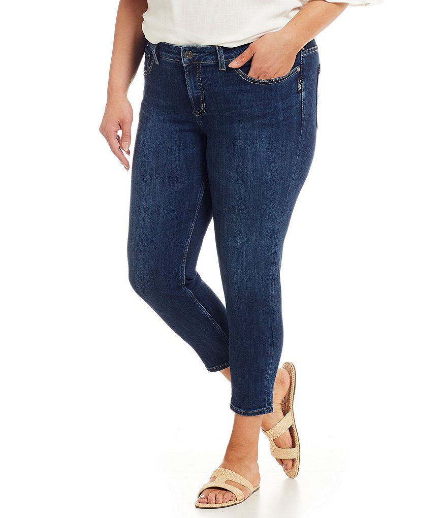 Ruby Rd. Plus Size Super Soft Stretch Denim Straight Leg Jeans