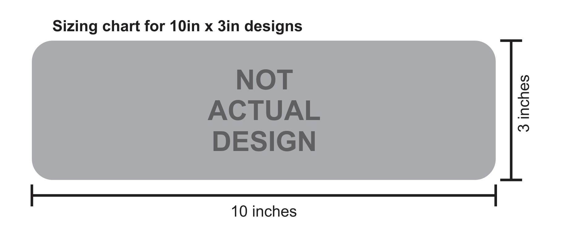 StickerTalk Fire Blanket Inside Vinyl Sticker, 10 inches by 3 inches