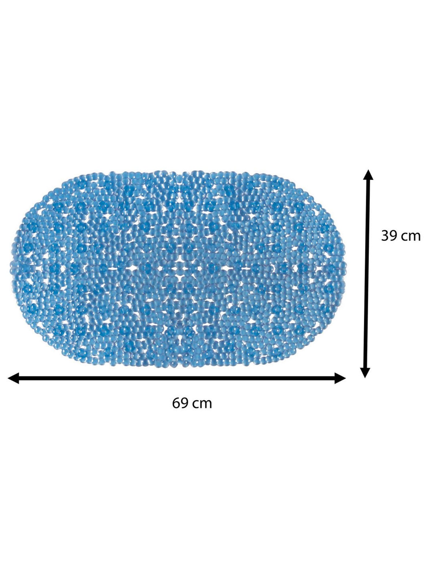 Freelance Blue PVC Set of 1 Shower Mats