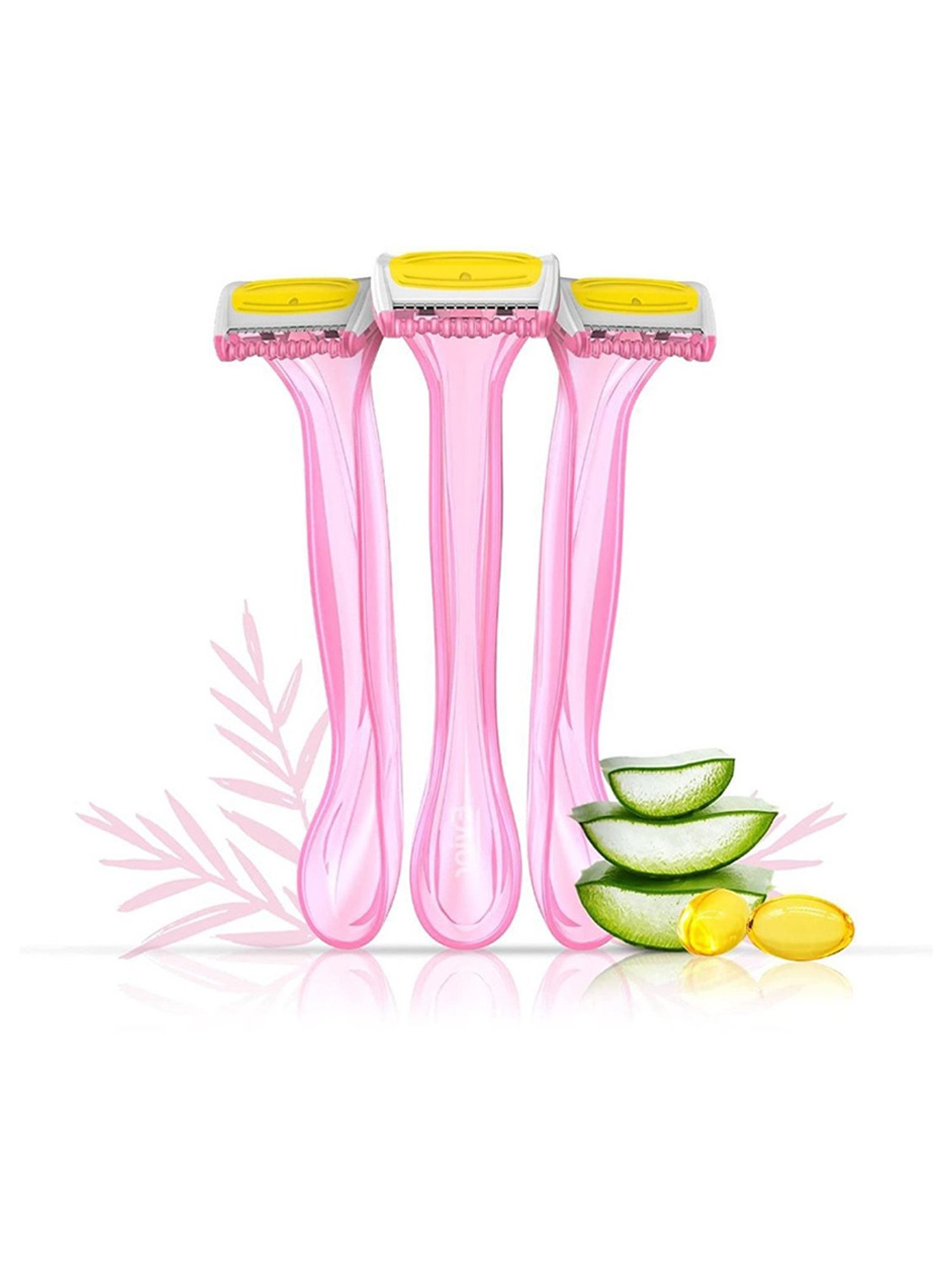 LetsShave Evior Shaver for Women - Pack of 3 (Pink)