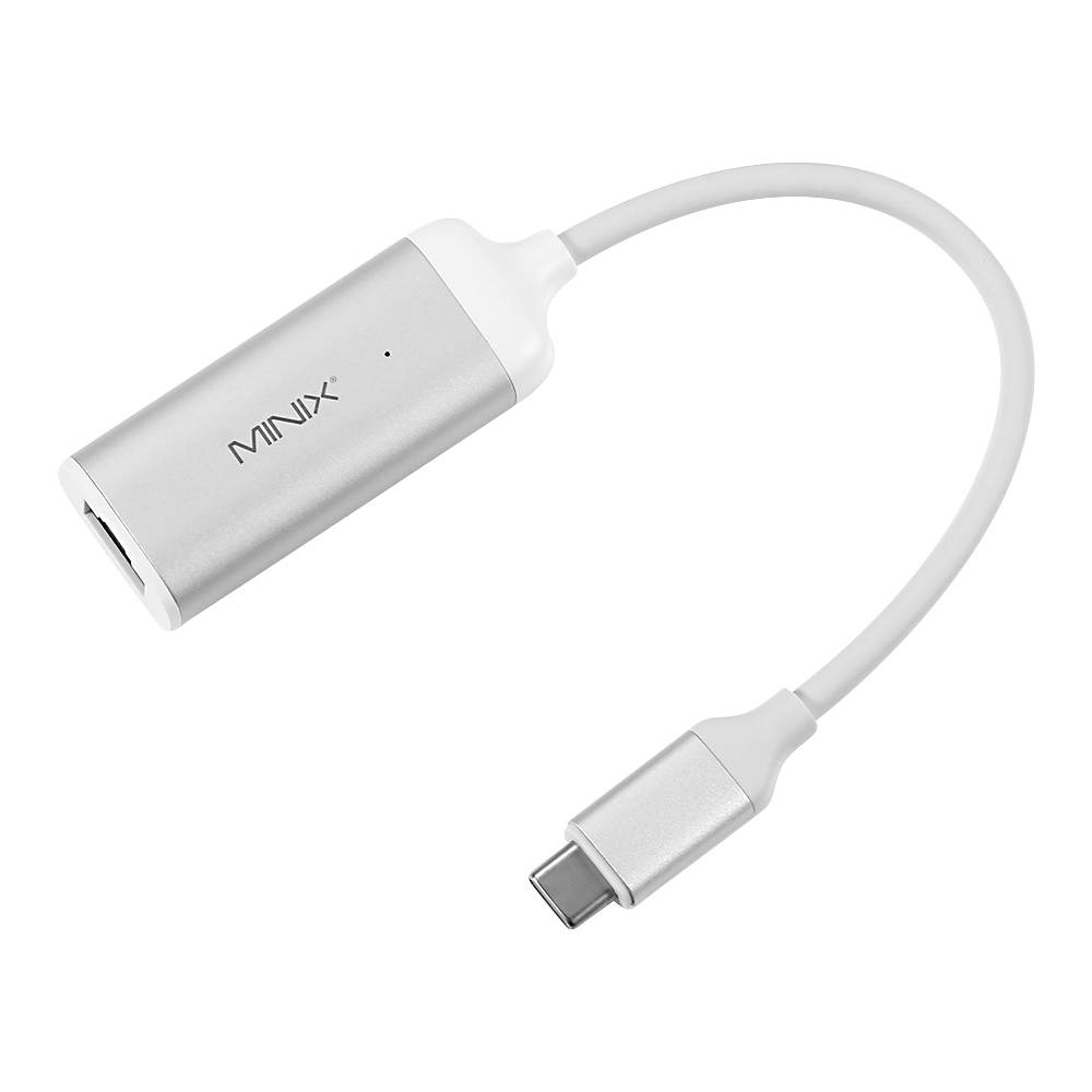 MINIX NEO C-E, Advanced High-Speed USB-C to Gigabit Ethernet Adapter - Space Gray [Universal Compatibility &ndash; Windows, Mac and Chrome OS]. Sold Directly by MINIX&reg; Technology Limited.