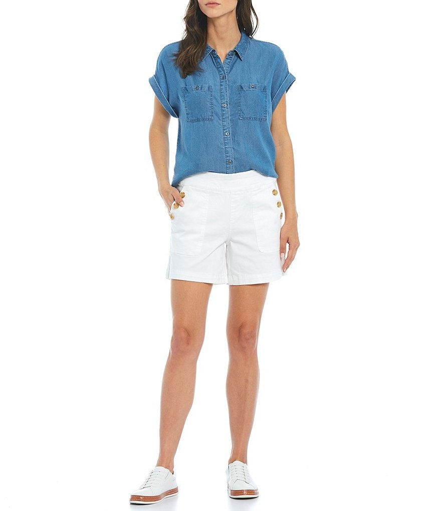 Westbound Button Pocket Detail Pull-On Shorts