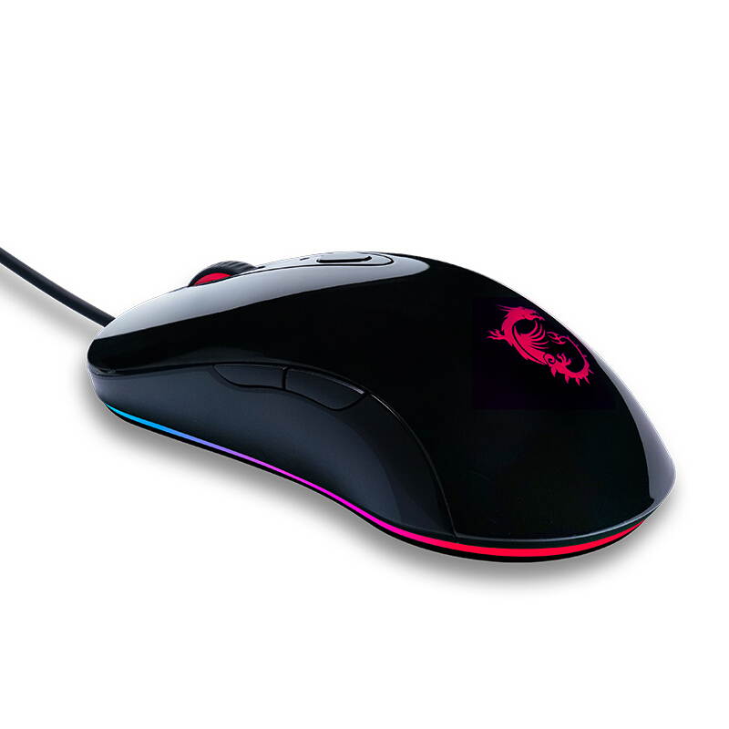 MSI DS102 RGB Gaming Mouse, Wired, RGB Streamer Faith Dragon Soul Light Gaming Mouse, Custom Macro, 10000DPI