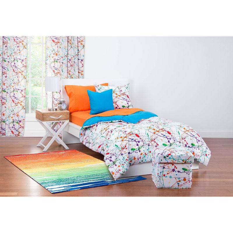 Red Solid 84" Rod Pocket Single Curtain Panel - Leaning Linens