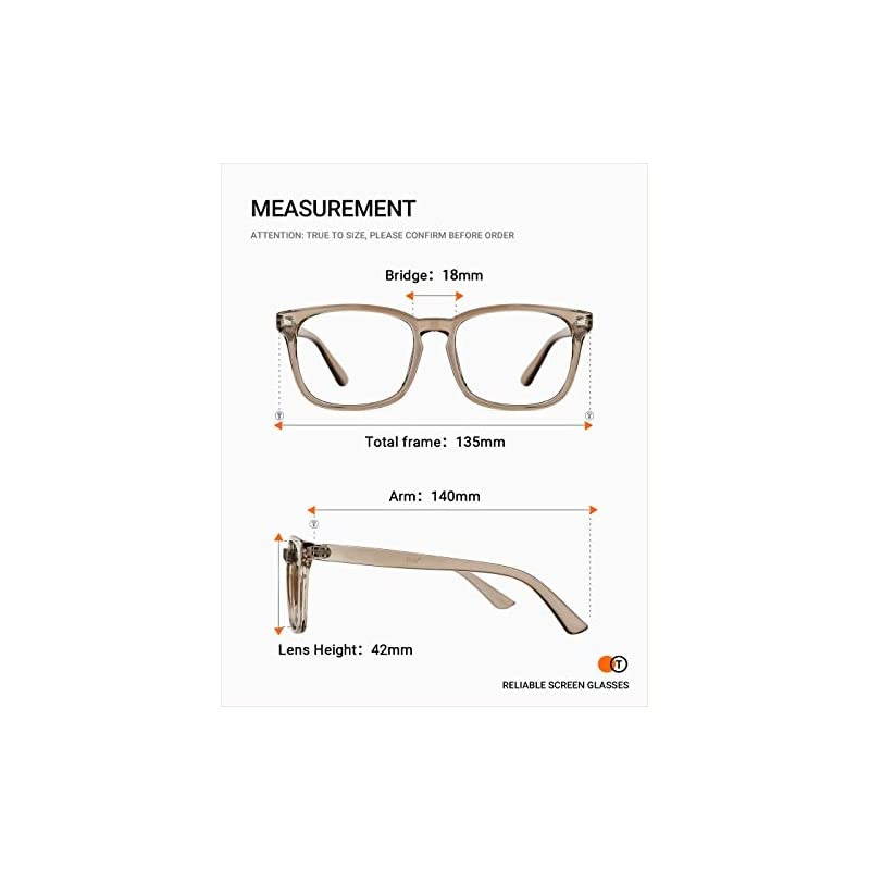 Blue Light Blocking Glasses for Women Men Clear Frame Square Nerd Eyeglasses Anti Blue Ray Computer Screen Glasses