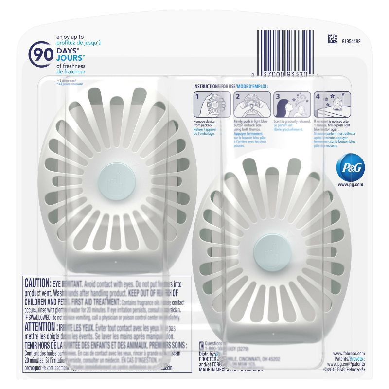 Febreze Odor-Eliminating Small Spaces Air Freshener - Gain Original Scent - 2ct