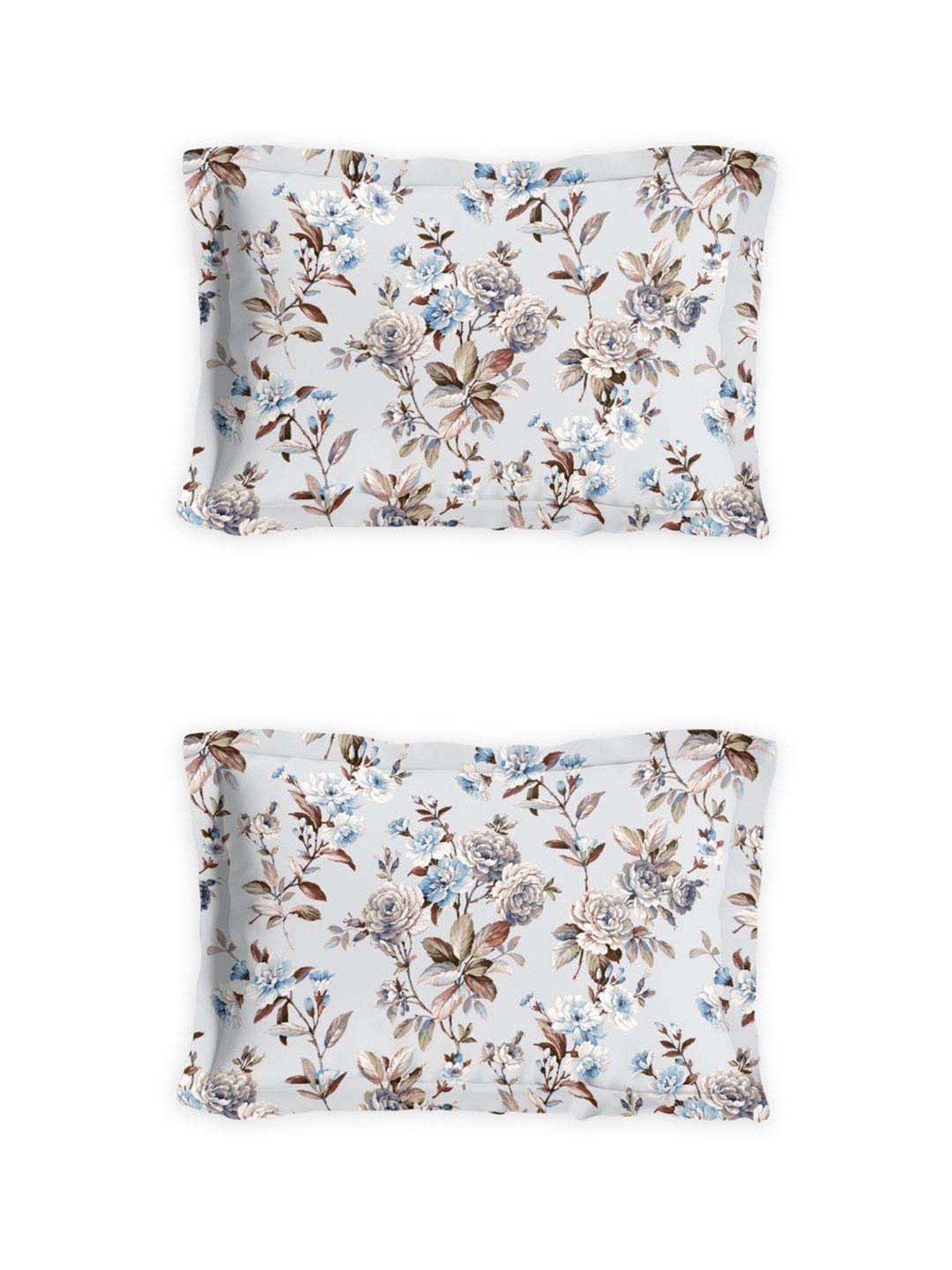 DDecor Sigma Floral Pink 136 TC Cotton Double Bedsheet with 2 Pillow Covers