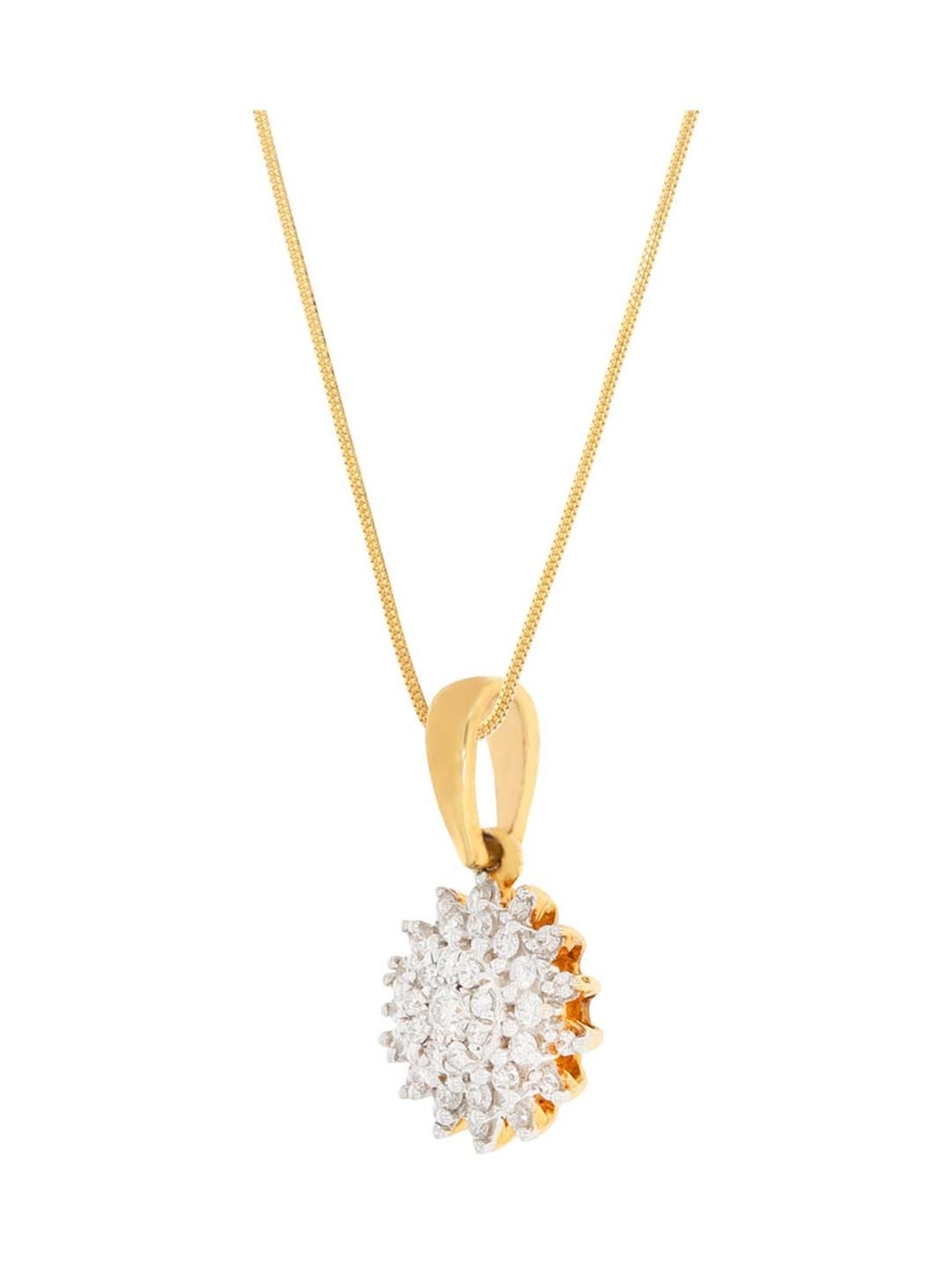 Joyalukkas 18k Gold & Diamond Pendant with Chain