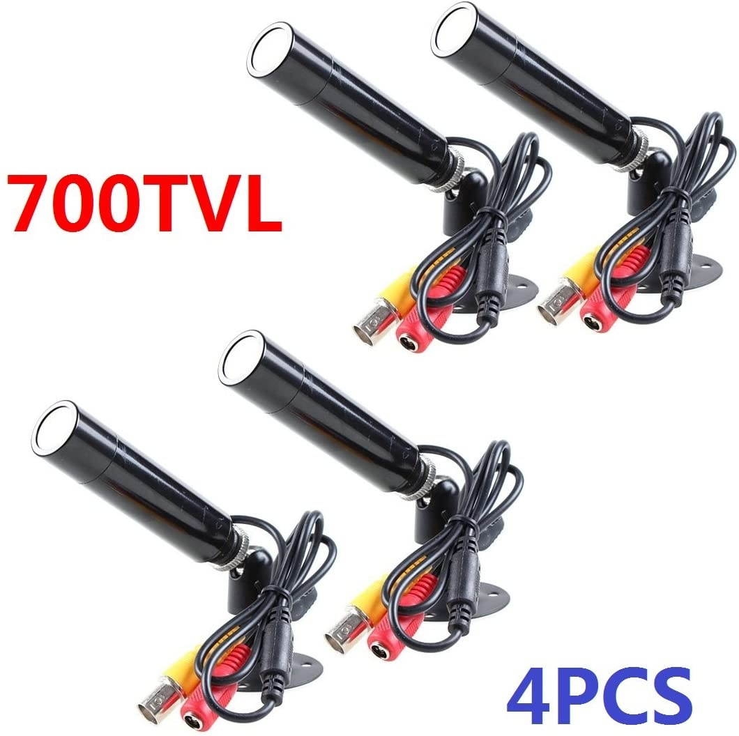 4PCS 700TVL Mini SONY CCD Bullet CCTV Security Camera Outdoor 3.6mm Wide Angle