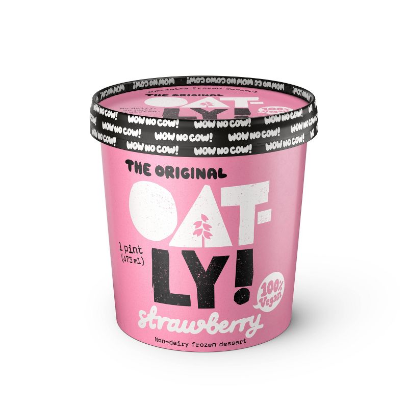 Oatly Strawberry Non-Dairy Frozen Dessert - 16oz