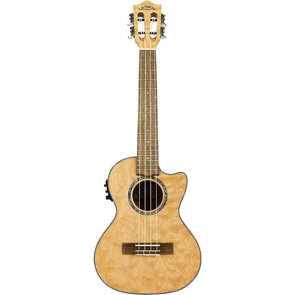 Lanikai QM-CET Quilted Maple Tenor with Kula PreampAcoustic Electric Ukulele Natural