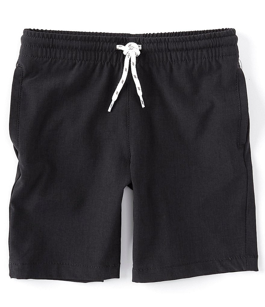 First Wave Little Boys 2T-7 Pull-On Crosshatch Synthetic Shorts