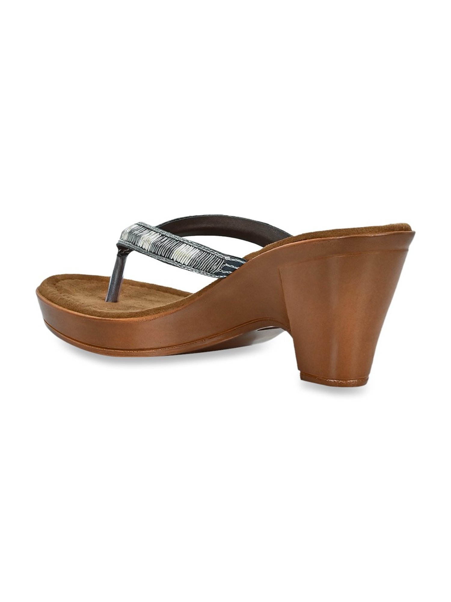 Jove Women's Silver Thong Sandals