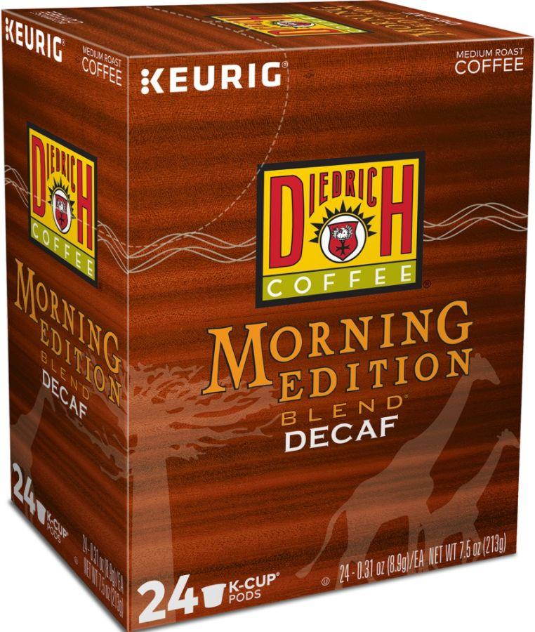 Diedrich Morning Edition Decaf Single-Serve K-Cup&reg;, Carton Of 24