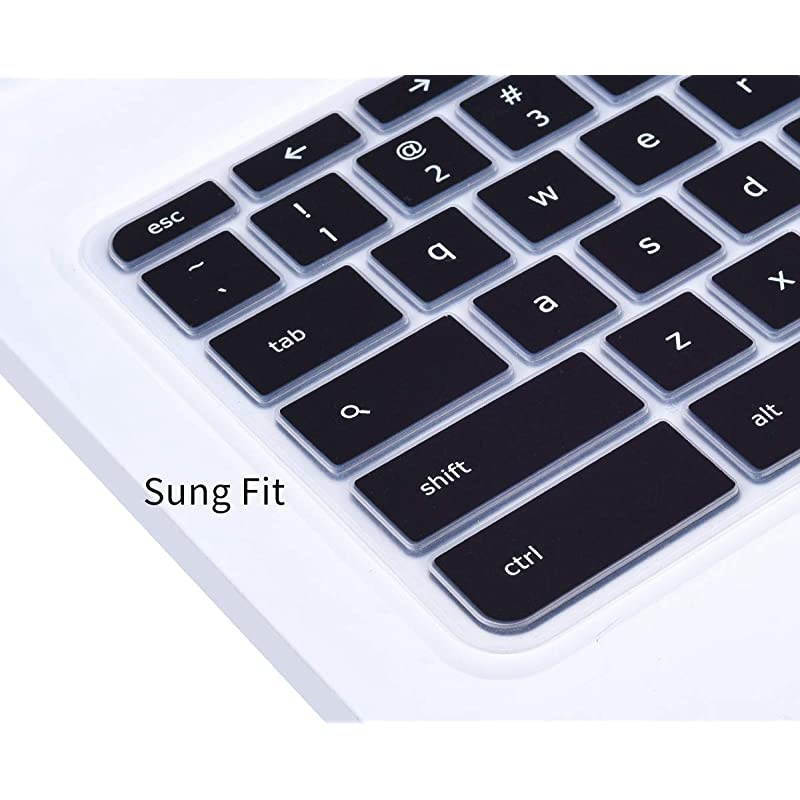 Keyboard Skin Cover for Acer Chromebook Spin 11 311 CP311 511 512/Chromebook 11 CB3-131 CB3-132 CP311 C738T CB5-132T/Chromebook Spin 713 CP713 R13 CB5-312T/Acer Chromebook 14 15 inch, Black