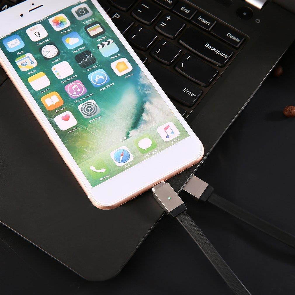 3 in 1 Black Data Line Metal Magnetic Cable Micro USB Type C for iPhone