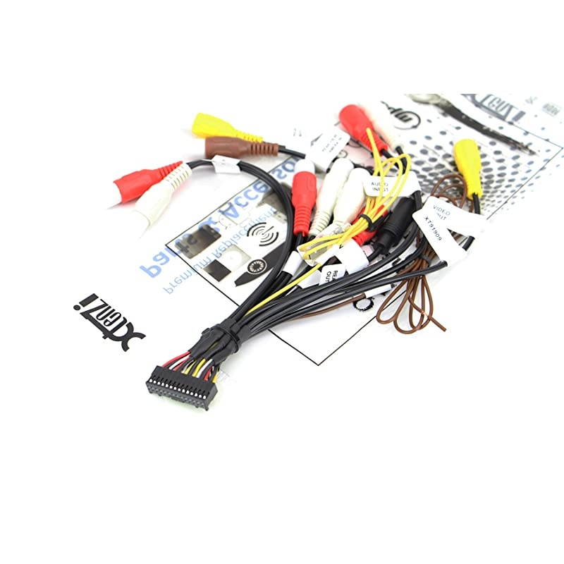 Connection Cable Set Compatible with Pioneer AVICW8400NEX W8500NEX W6500NEX W6400NEX DMHC2550NEX AVH-W4500NEX W4400NEX, GPS Mic Wire Harness 4 Pcs Set