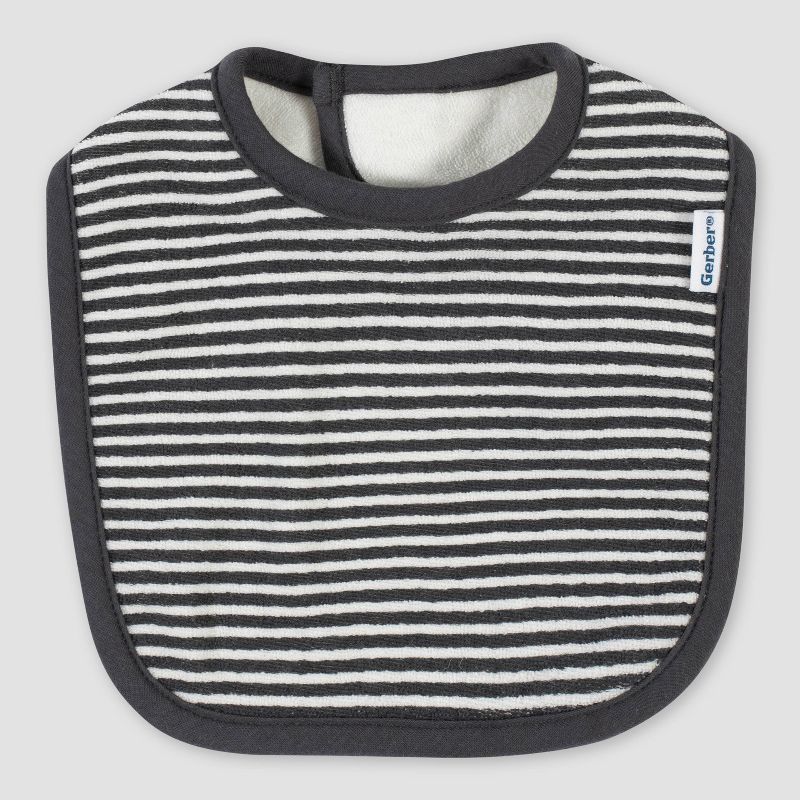 Gerber Baby Boys' 4pk Fox Bib - Gray