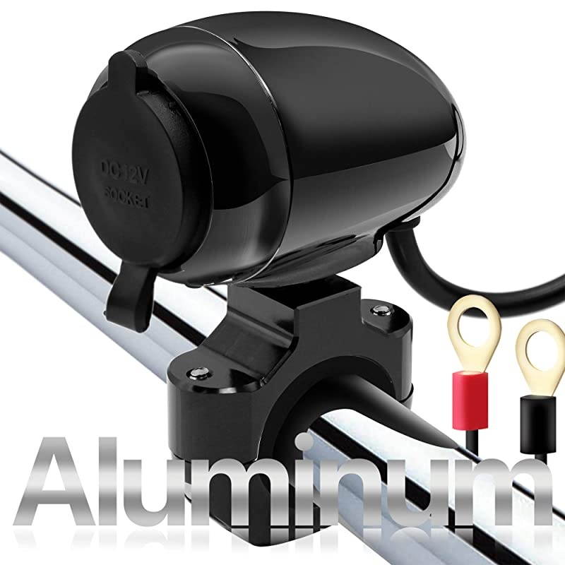 Waterproof SAE to USB Charger Adapter Kit Cable 21A Hidden LED Digital Voltmeter wPower Switch SAE Quick Disconnector 781 18 Motorcycle ATV UTV for Smart Phone GPS Tablet