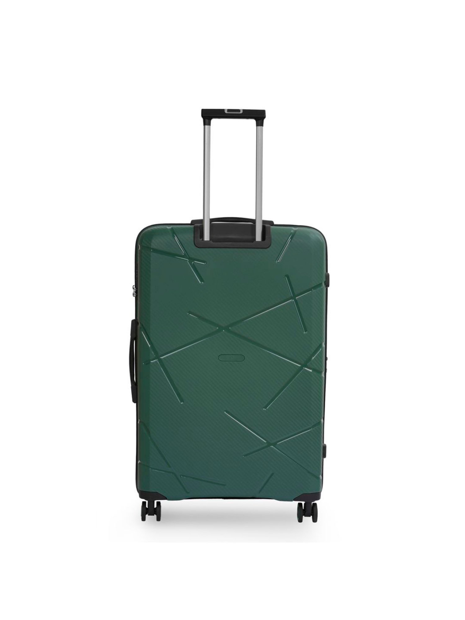 United Colors of Benetton Moonstone Green Textured Hard Large Trolley Bag - 78 Cm