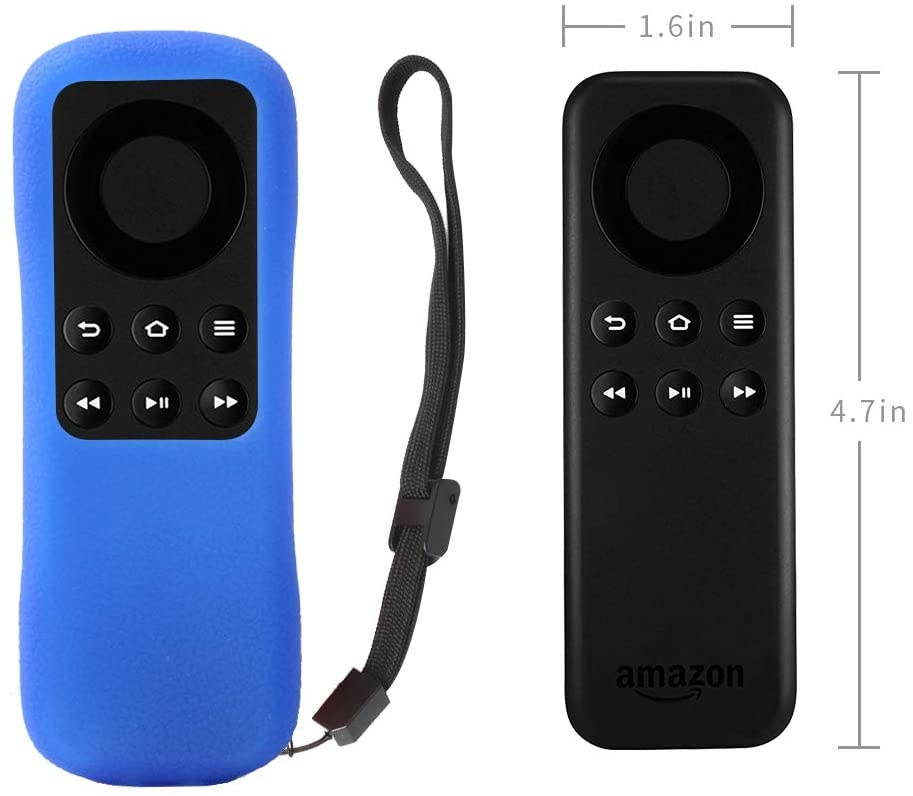 Fire TV Stick Non-Alexa Voice Remote Case SIKAI Silicone Protective Cover for Fire TV Stick Basic Edition Remote Anti-Slip Shockproof Washable Anti-Lost with Remote Loop (Blue)