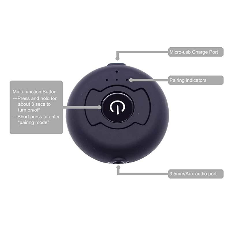 New  Portable Bluetooth Wireless A2dp Audio srereo Transmitter RCA35mm Support Pairing Two Headsets Simultaneously for TV PC CD Player Kindle Fire iPod Mp3mp4 Etc