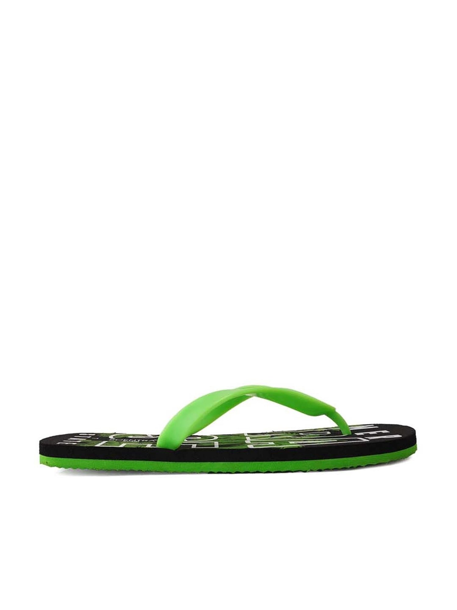 Scentra Men's Green Flip Flops